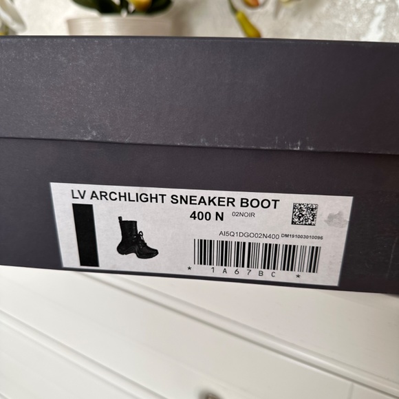NWB Louis Vuitton Archlight Sneaker Black Rubber Monogram Boot Sz 40 AUTHENTIC❤️ - Picture 14 of 16